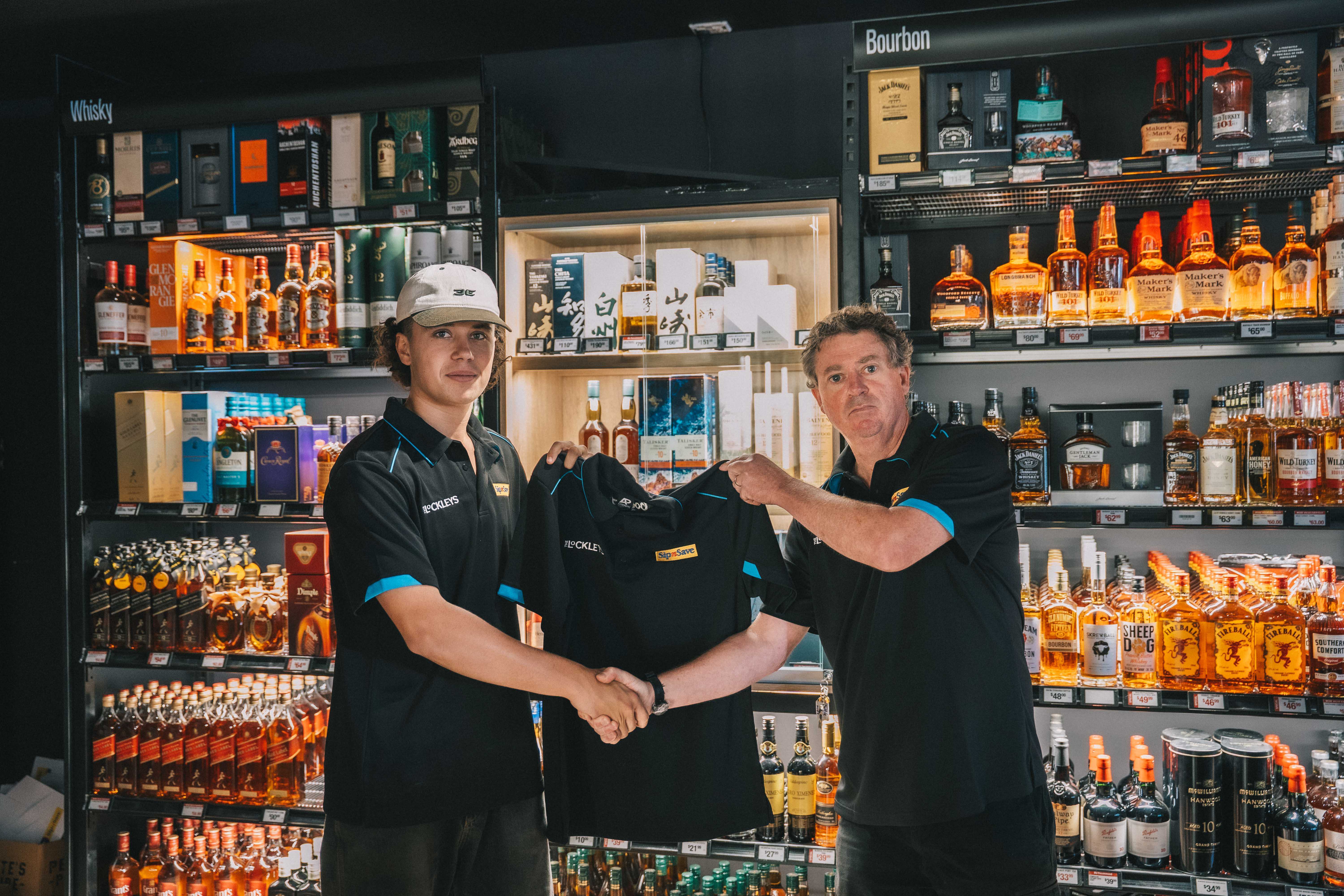 bottle shop handshake